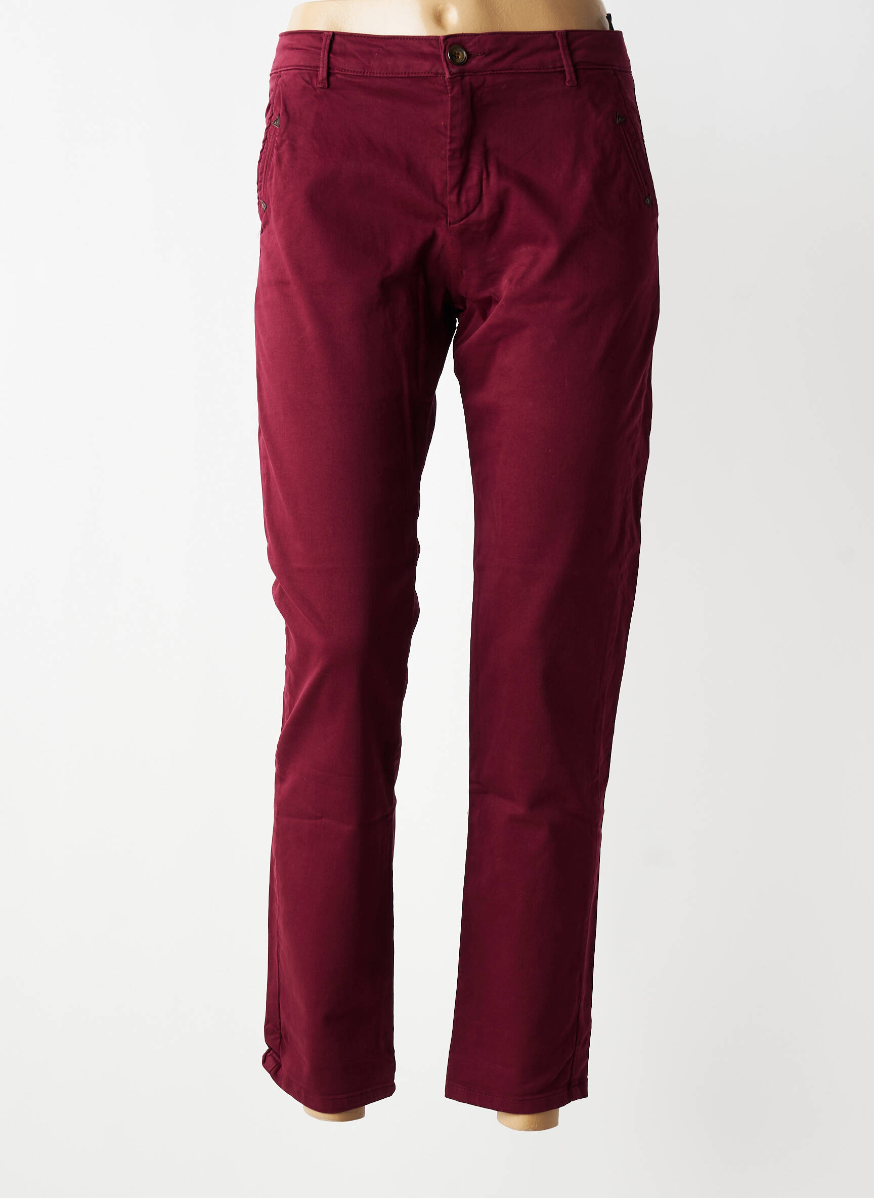 Pantalon chino stretch taille normale violet HOD femme