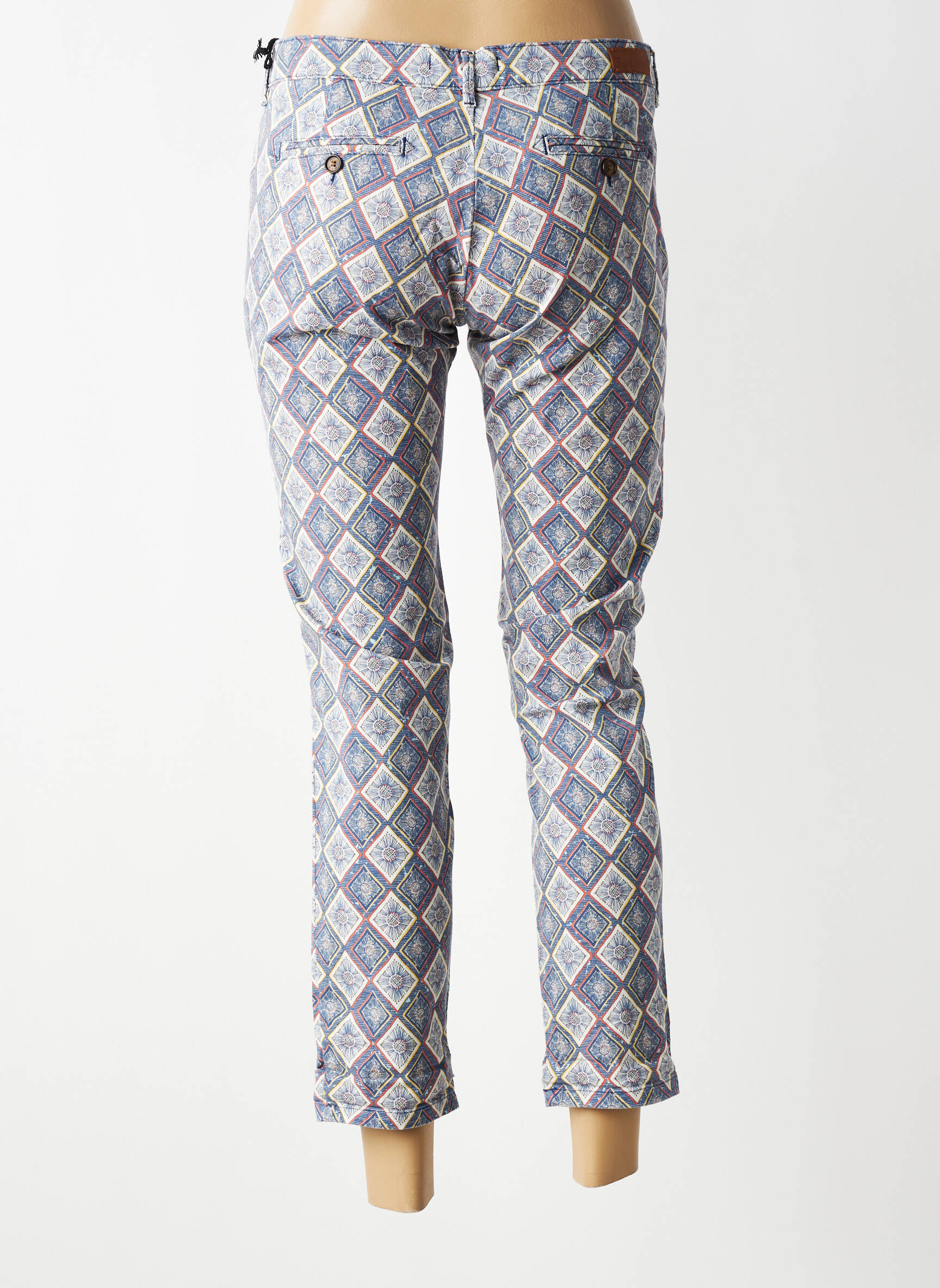 Pantalon 7/8 stretch taille normale bleu HOD femme