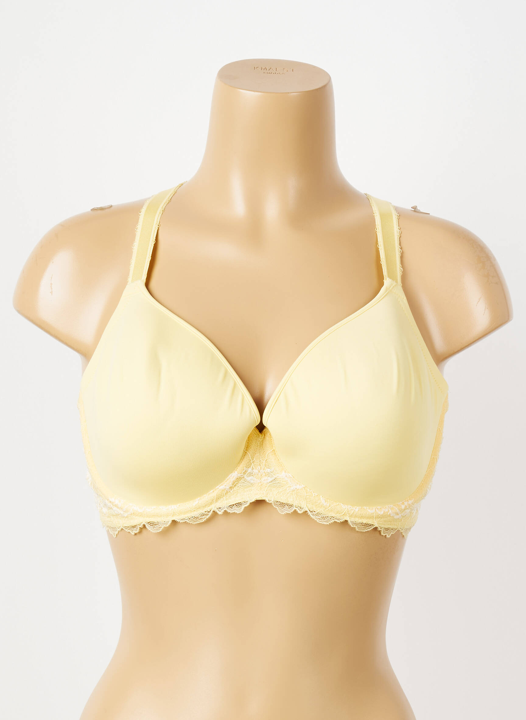Soutien-gorge tissage dentelle haut soutien-gorge moulé jaune WACOAL femme