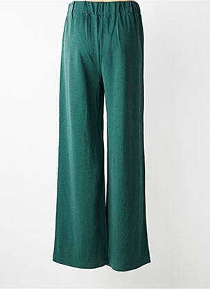 Pantalon large tissage popeline taille normale vert TIFFOSI femme