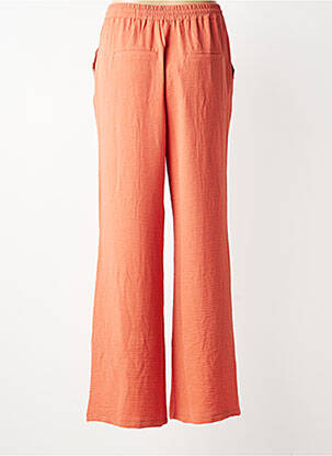 Pantalon large tissage crêpe taille normale orange DEELUXE femme