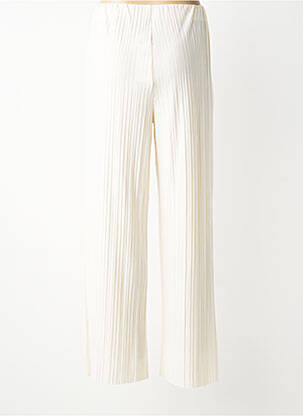 Pantalon large taille normale taille normale beige GARCOA femme