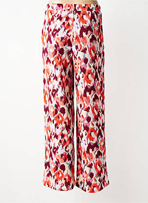 Pantalon large tissage crêpe taille normale orange GARCIA femme