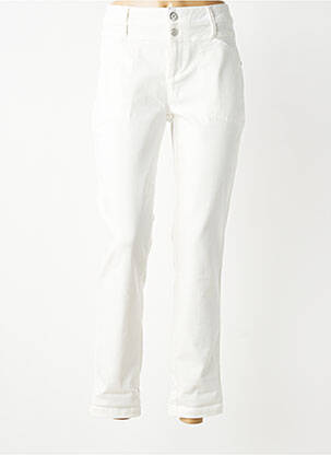 Jeans coupe slim stretch taille normale blanc STREET ONE femme