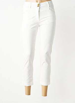 Jeans coupe slim taille normale taille normale blanc C'EST BEAU LA VIE femme