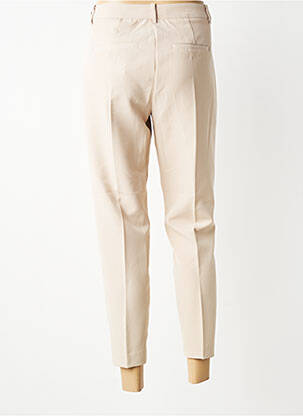Pantalon 7/8 taille à pinces taille normale beige ICHI femme