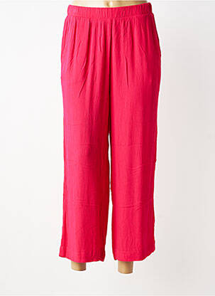 Pantalon 7/8 taille élastique taille normale rose ICHI femme