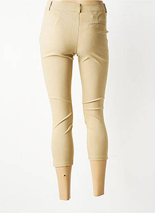Pantacourt stretch taille normale beige BROADWAY femme
