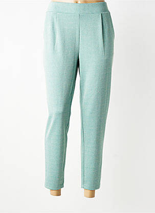 Pantalon 7/8 stretch taille normale vert ICHI femme