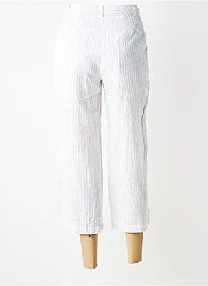 Pantacourt taille haute taille haute blanc TIFFOSI femme