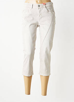 Pantacourt stretch taille basse gris STREET ONE femme