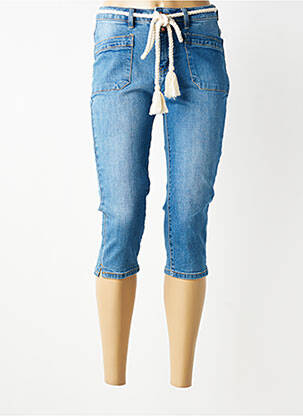 Corsaire tissage denim taille normale bleu DEELUXE femme