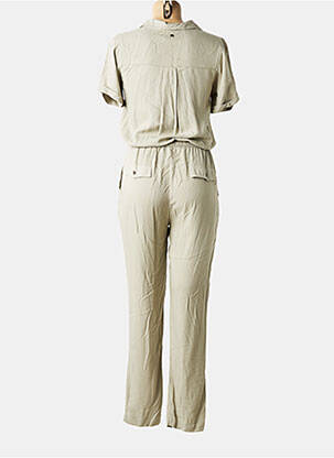 Combi-pantalon fermeture boutonnée sur le devant manches courtes vert DEELUXE femme