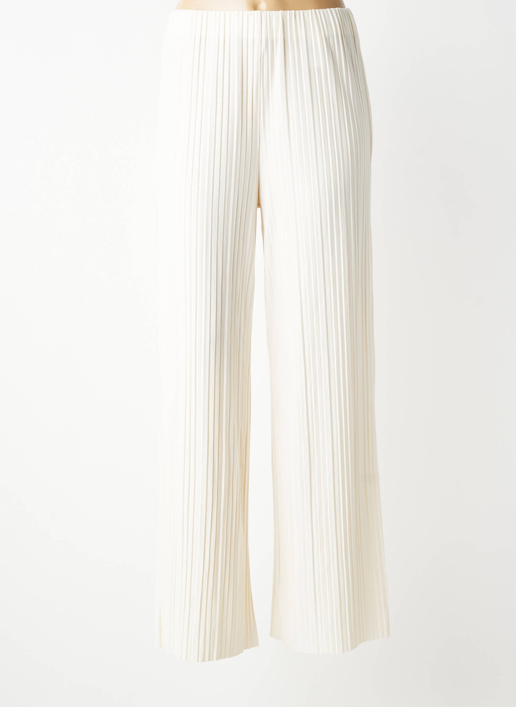 Pantalon large taille normale taille normale beige GARCOA femme