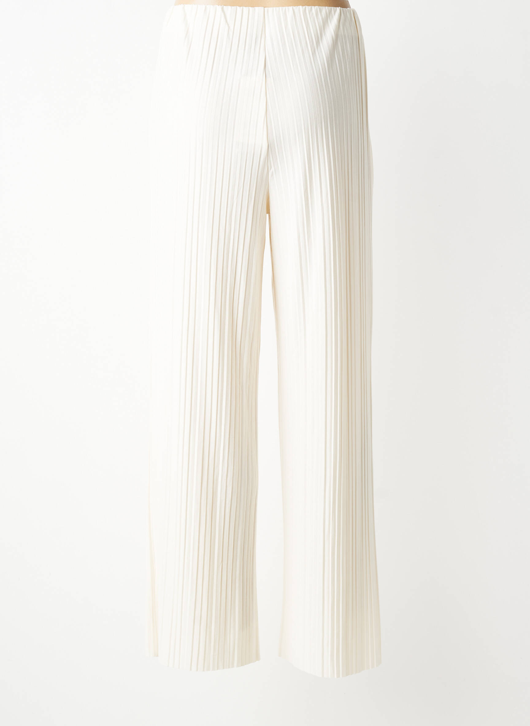 Pantalon large taille normale taille normale beige GARCOA femme