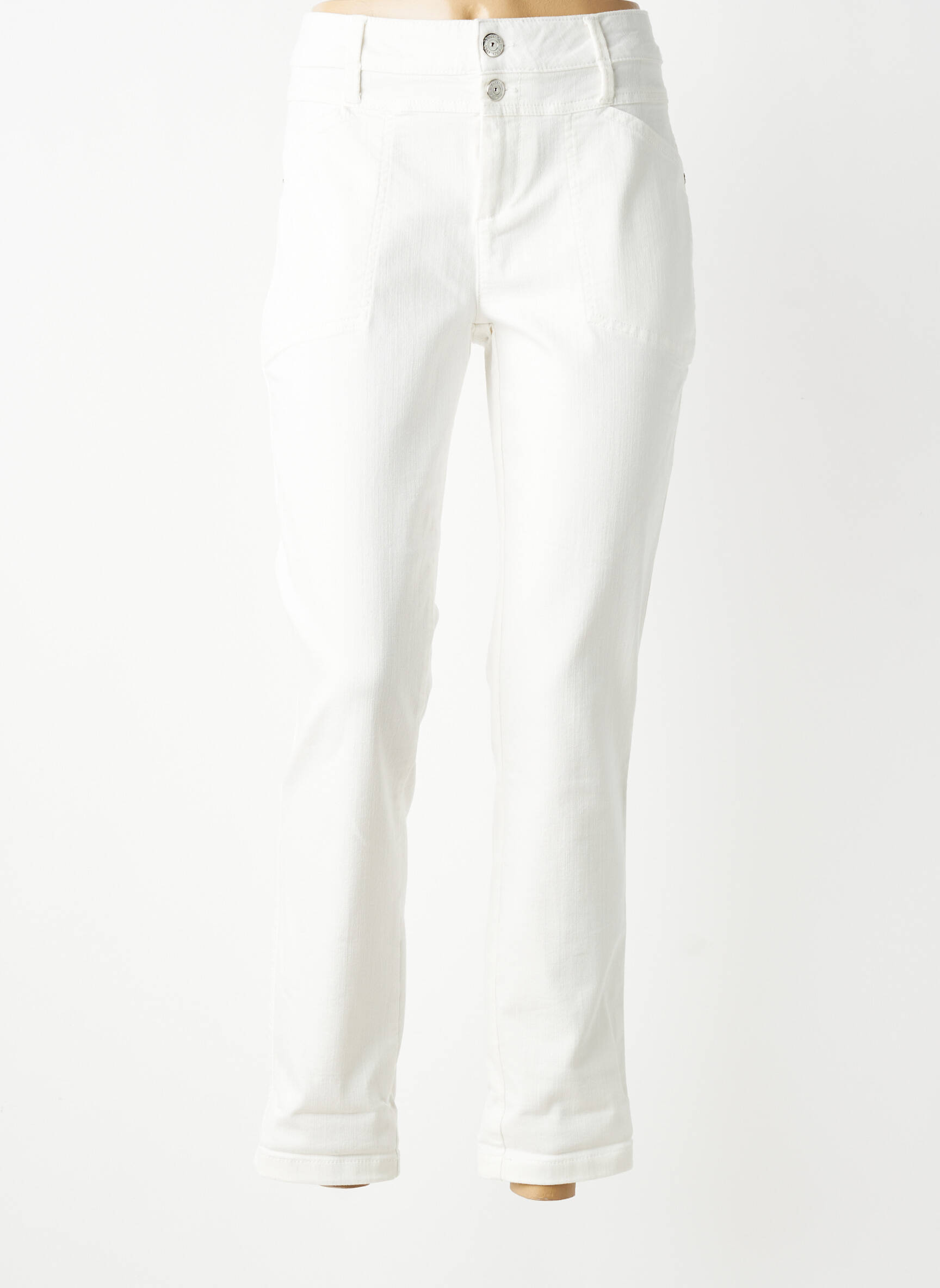 Jeans coupe slim stretch taille normale blanc STREET ONE femme