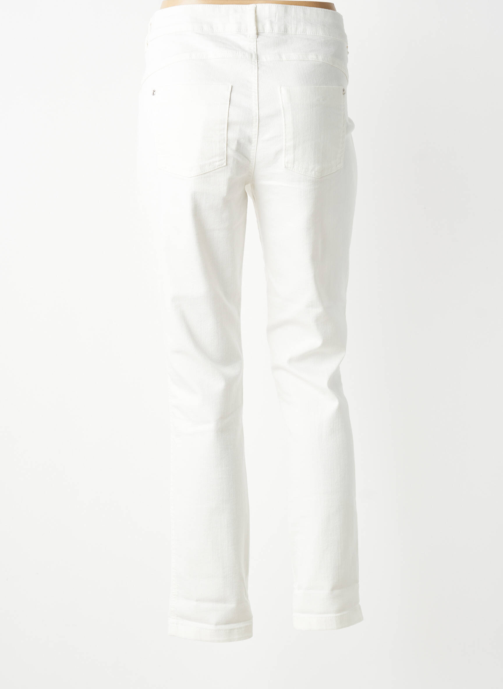 Jeans coupe slim stretch taille normale blanc STREET ONE femme