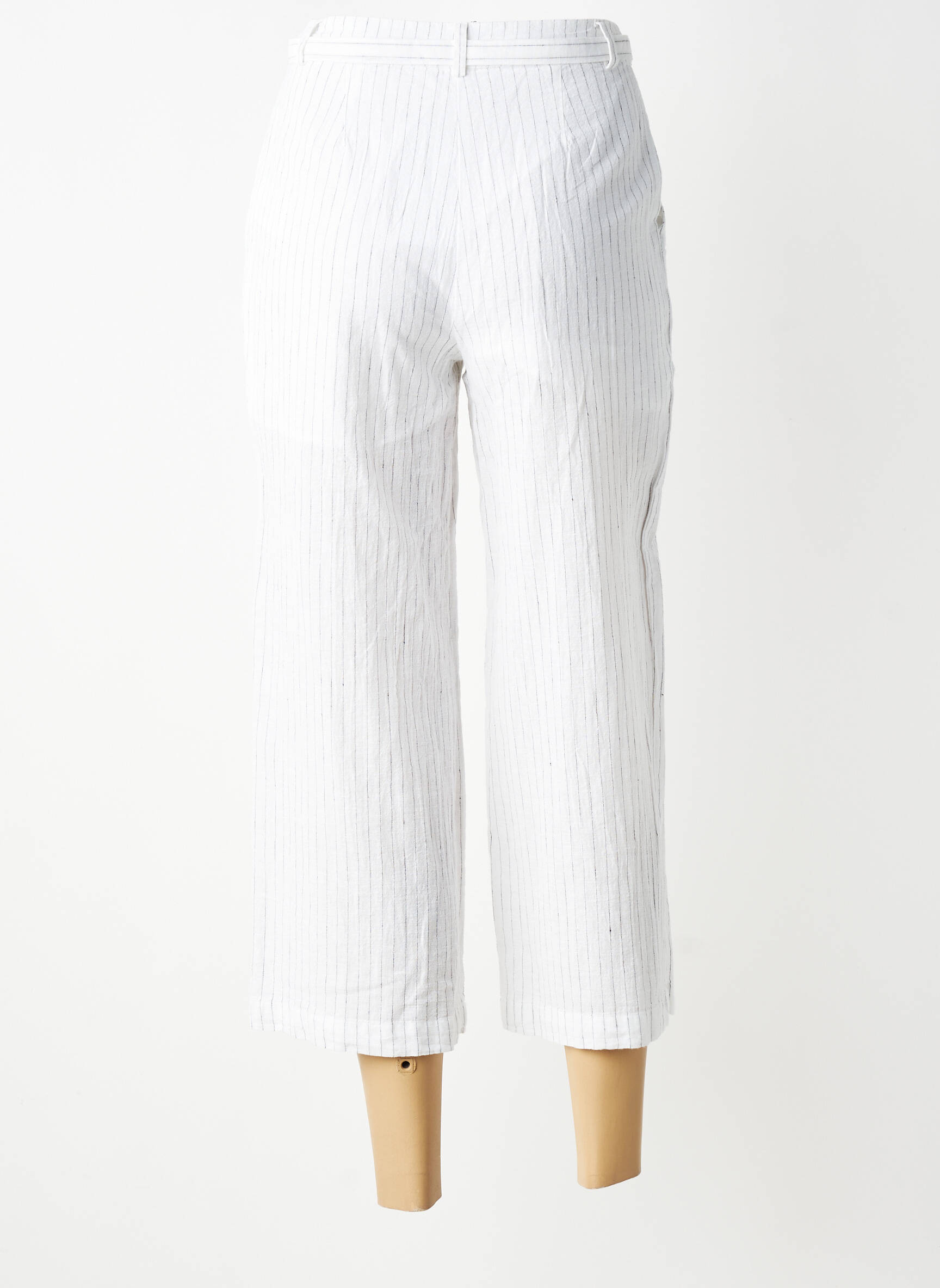 Pantacourt taille haute taille haute blanc TIFFOSI femme