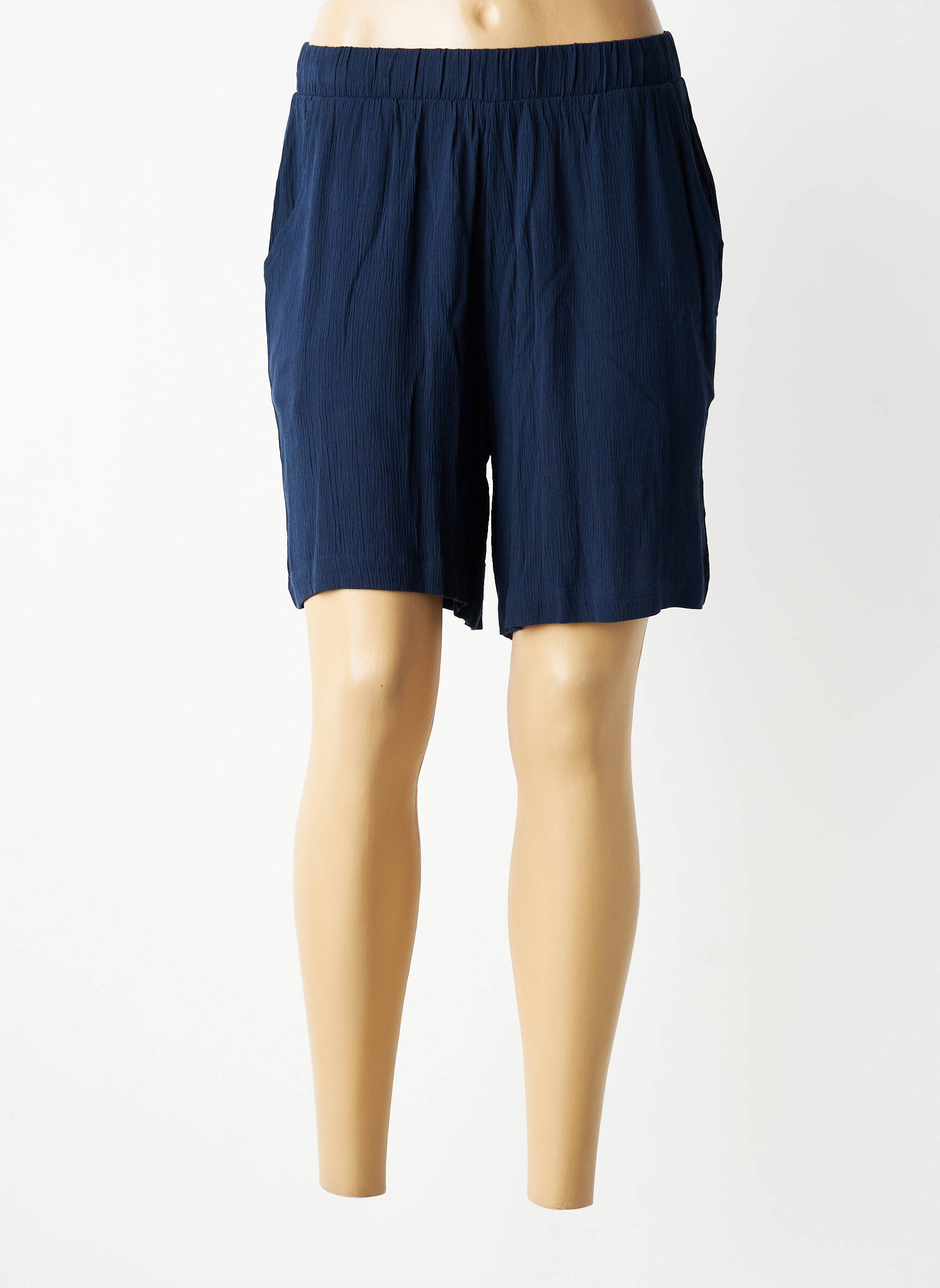 Short taille normale taille normale bleu ICHI femme