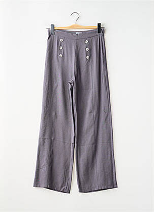 Pantalon large tissage popeline taille ajustable gris MAYORAL fille