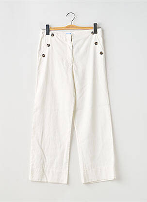 Pantalon large stretch taille ajustable blanc MAYORAL fille
