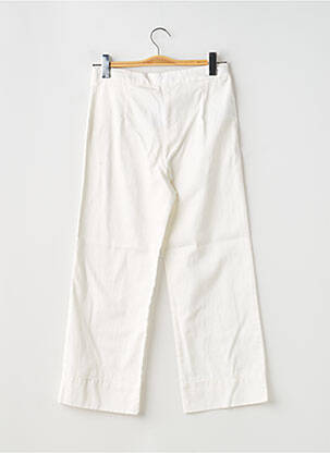 Pantalon large taille haute taille ajustable blanc MAYORAL fille