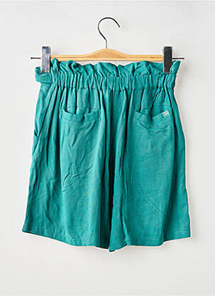 Short taille haute taille élastique vert BOBOLI fille
