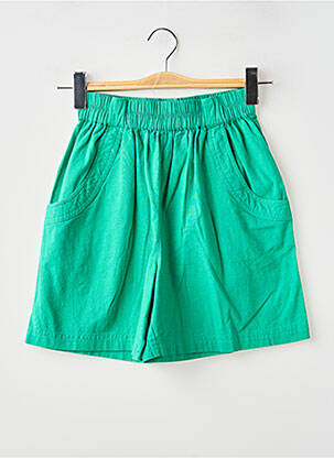 Short coupe large taille haute vert C'EST BEAU LA VIE femme