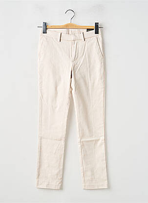 Pantalon chino tissage popeline taille ajustable beige NUKUTAVAKE garçon