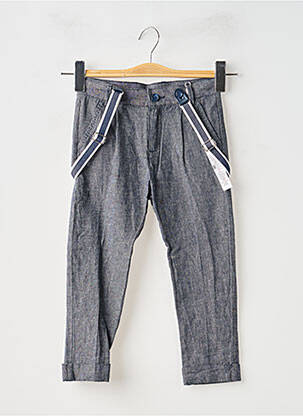 Pantalon chino taille normale taille ajustable bleu BOBOLI garçon