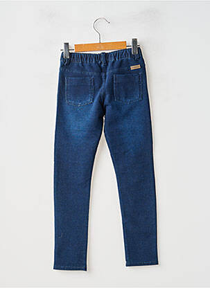 Jegging tissage denim taille élastique bleu BOBOLI fille