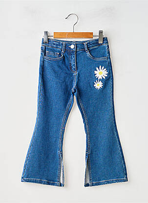 Jean coupe flare taille normale taille ajustable bleu BOBOLI fille