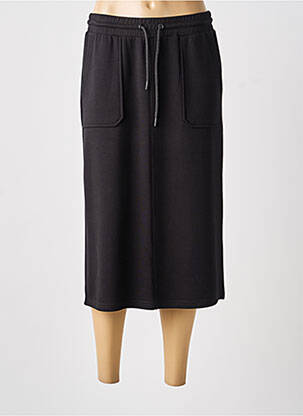 Jupe mi-longue stretch noir BROADWAY femme