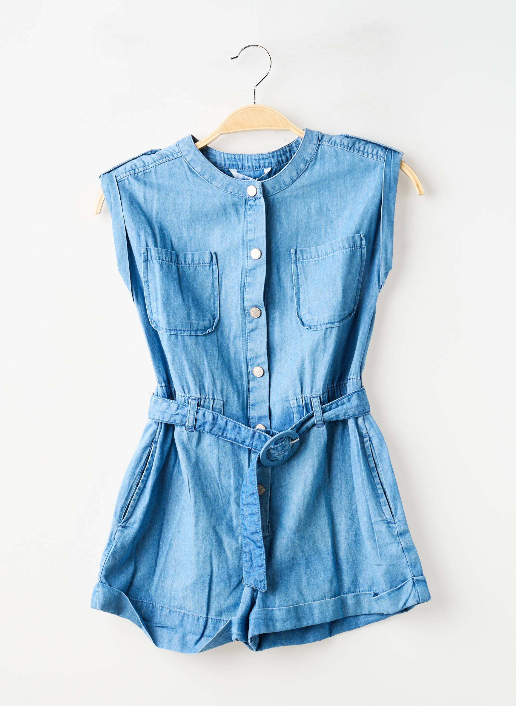 Combishort coupe cintrée manches courtes bleu MAYORAL fille