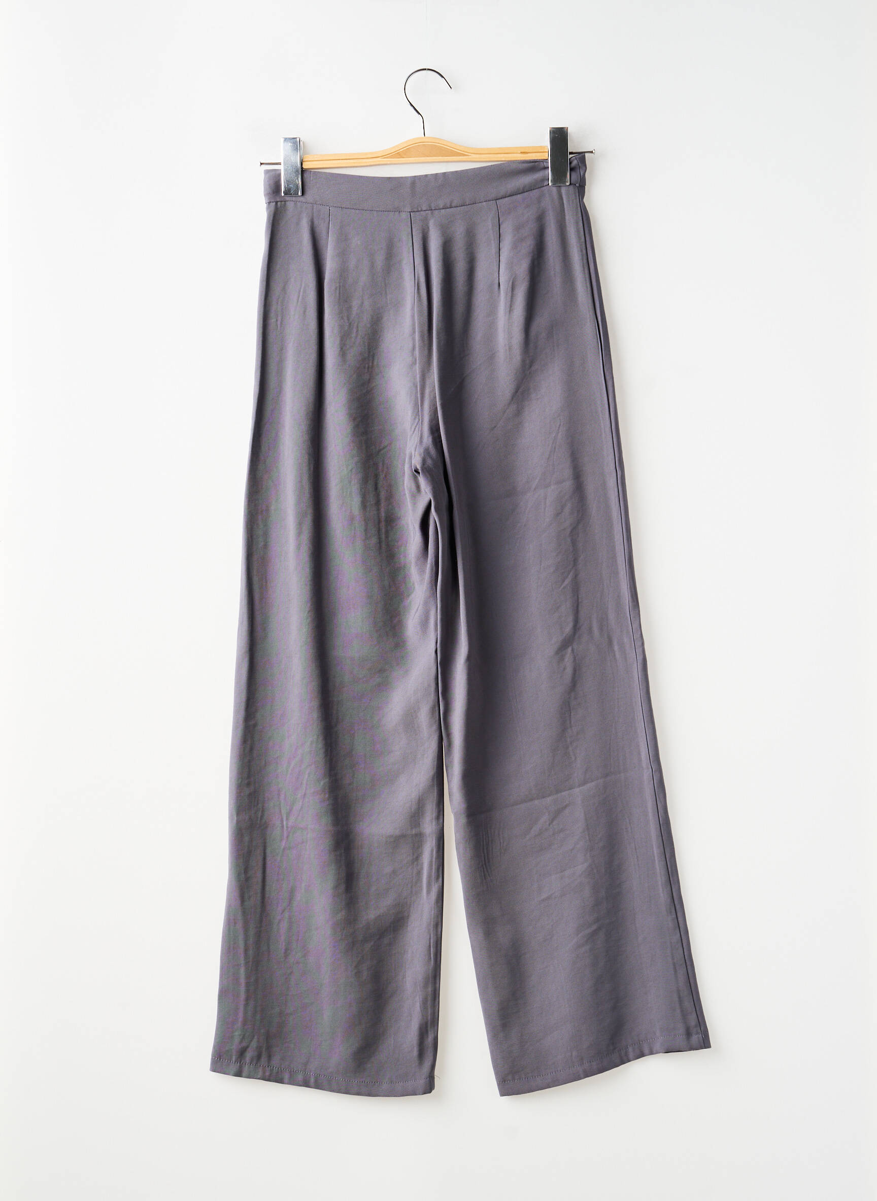 Pantalon large tissage popeline taille ajustable gris MAYORAL fille