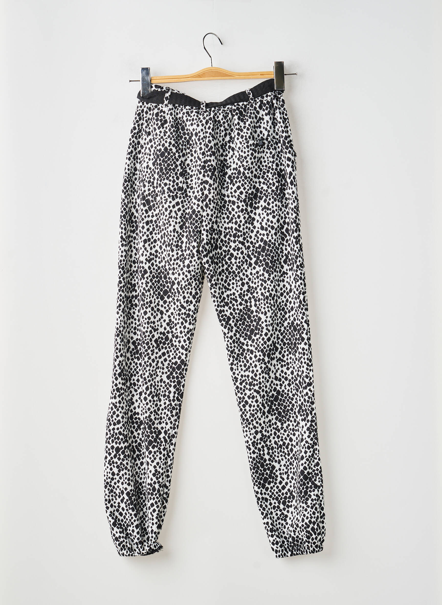 Pantalon slim taille élastique taille élastique noir BOBOLI fille