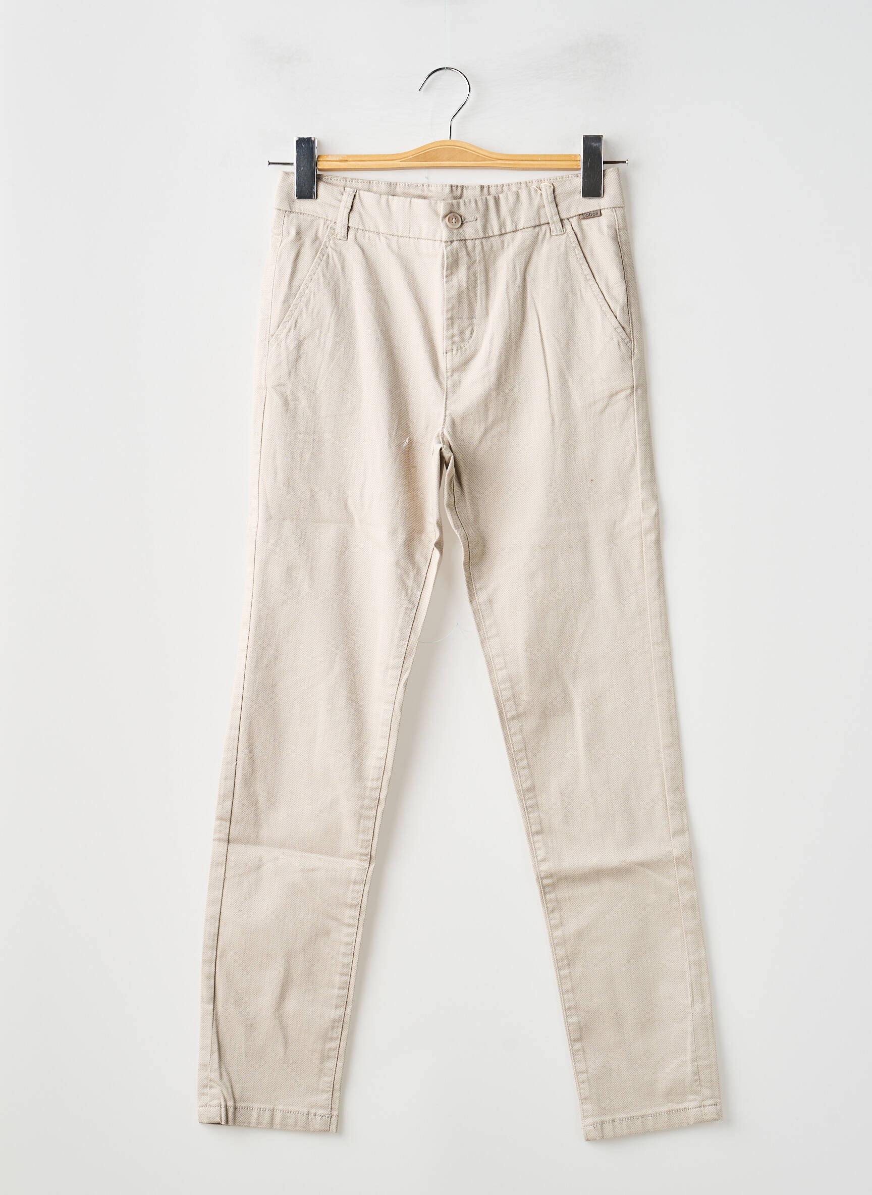 Pantalon chino taille normale taille ajustable beige BOBOLI garçon