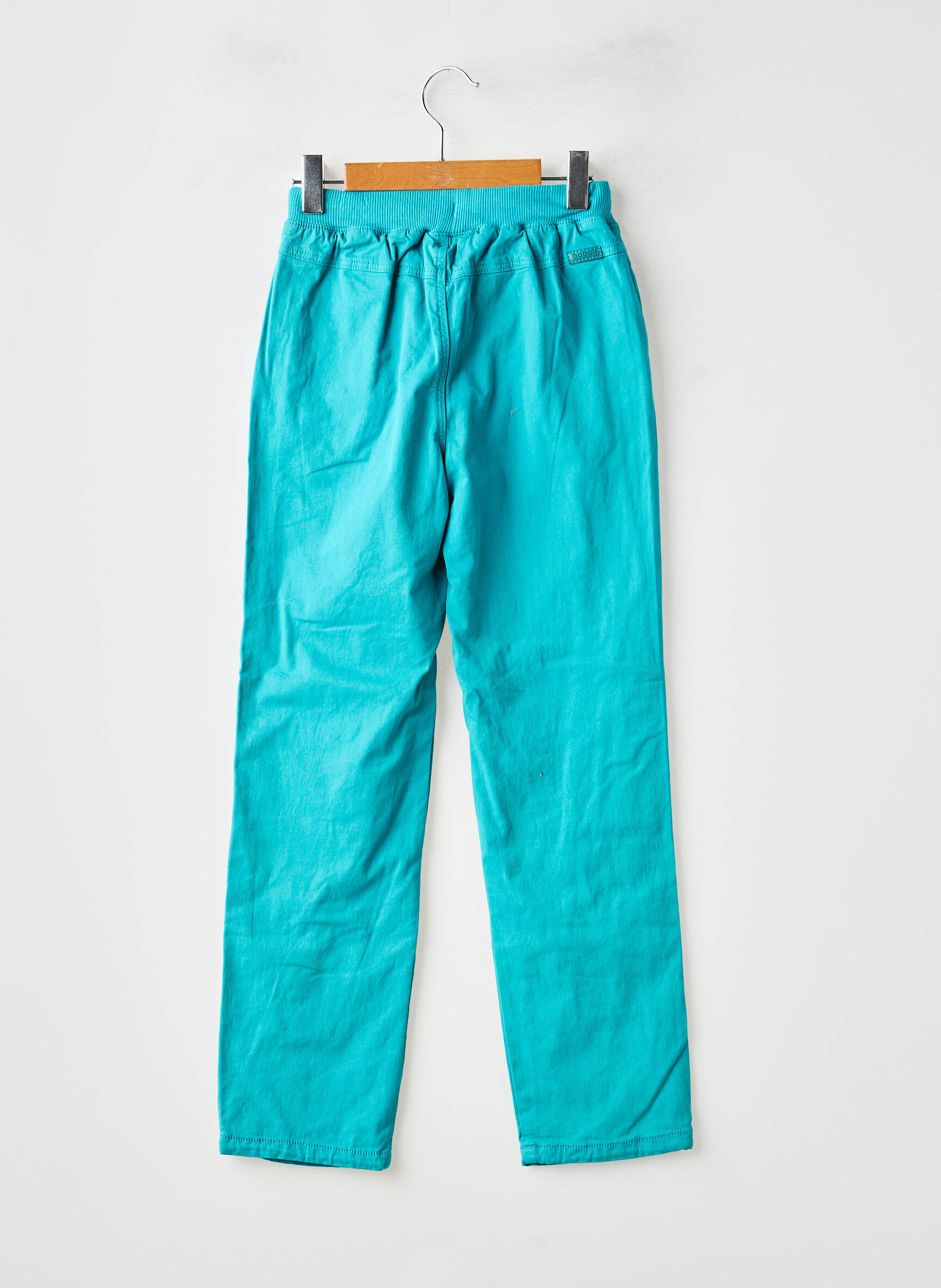 Pantalon droit fermeture liens à nouer taille élastique bleu BOBOLI garçon