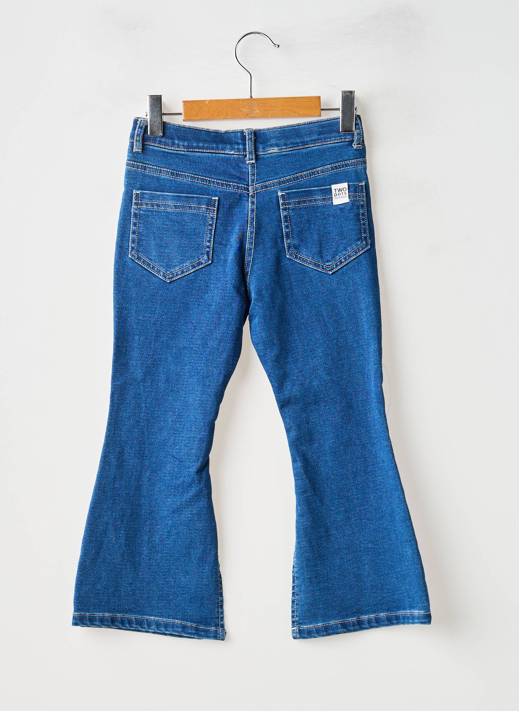Jean coupe flare taille normale taille ajustable bleu BOBOLI fille