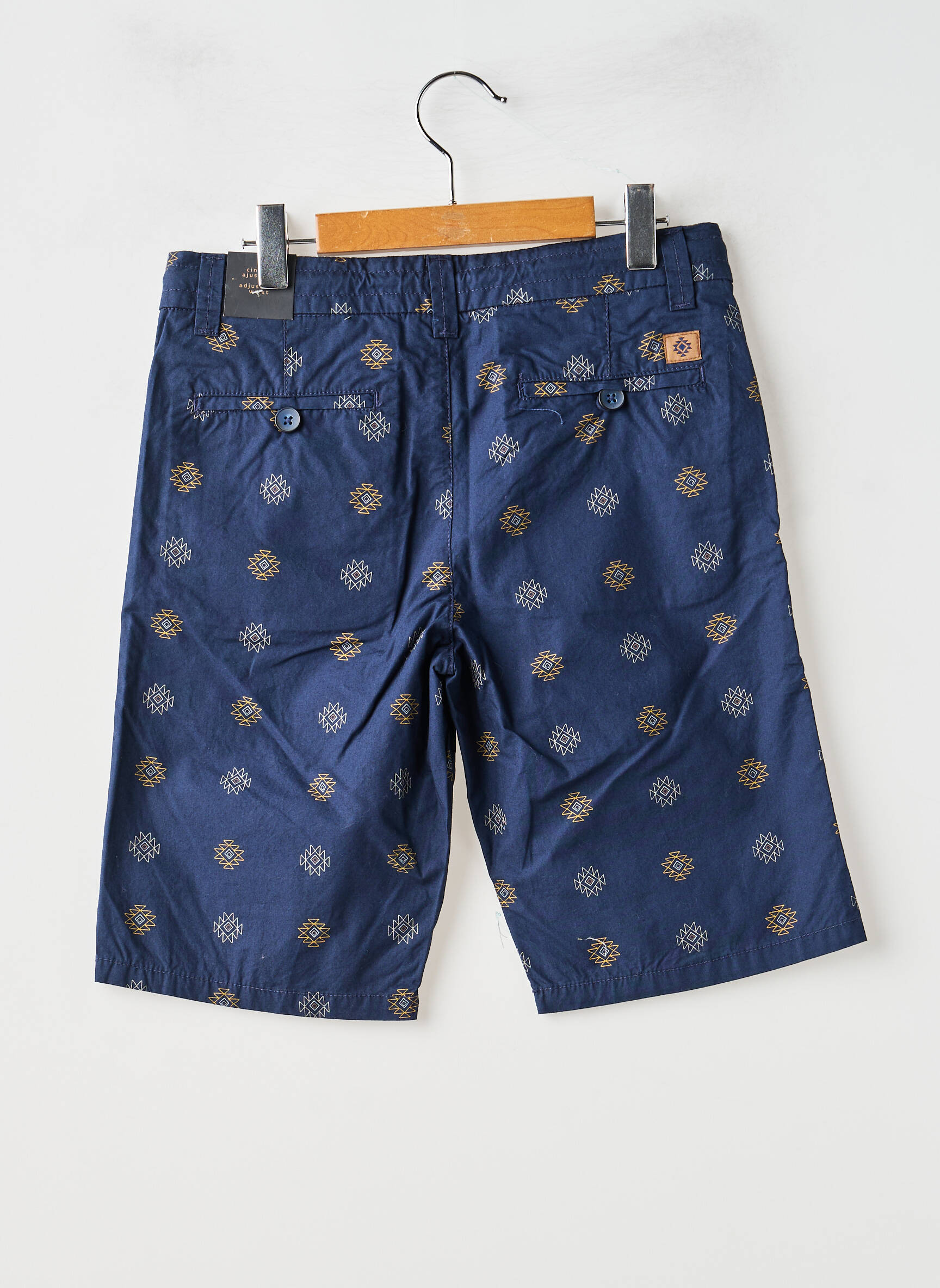 Bermuda coupe chino taille ajustable bleu NUKUTAVAKE garçon