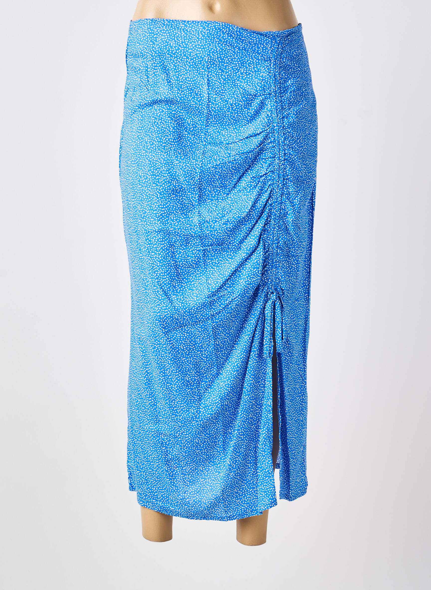 Jupe longue fermeture zip latéral bleu TIFFOSI femme