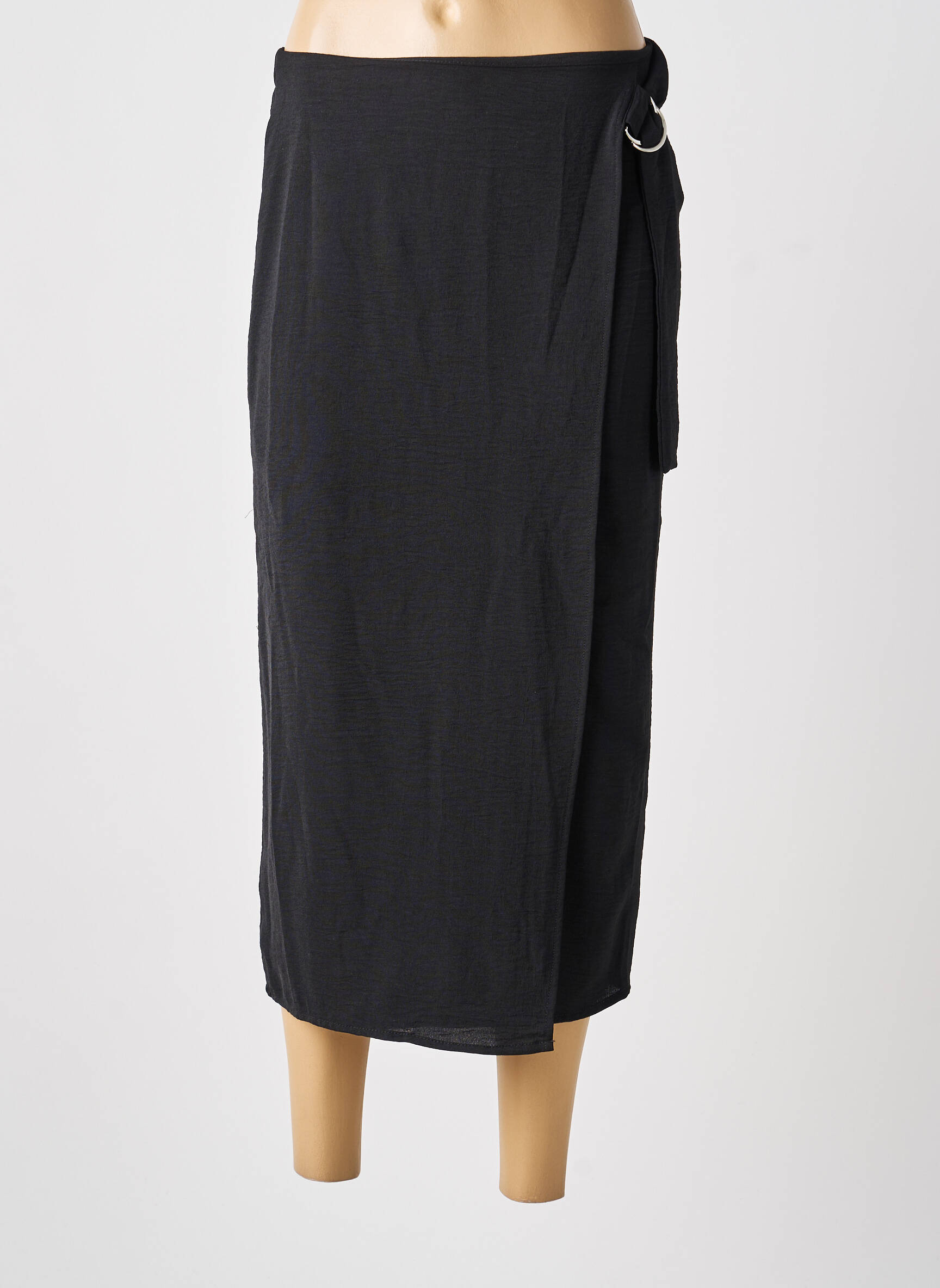 Jupe mi-longue taille normale noir TIFFOSI femme