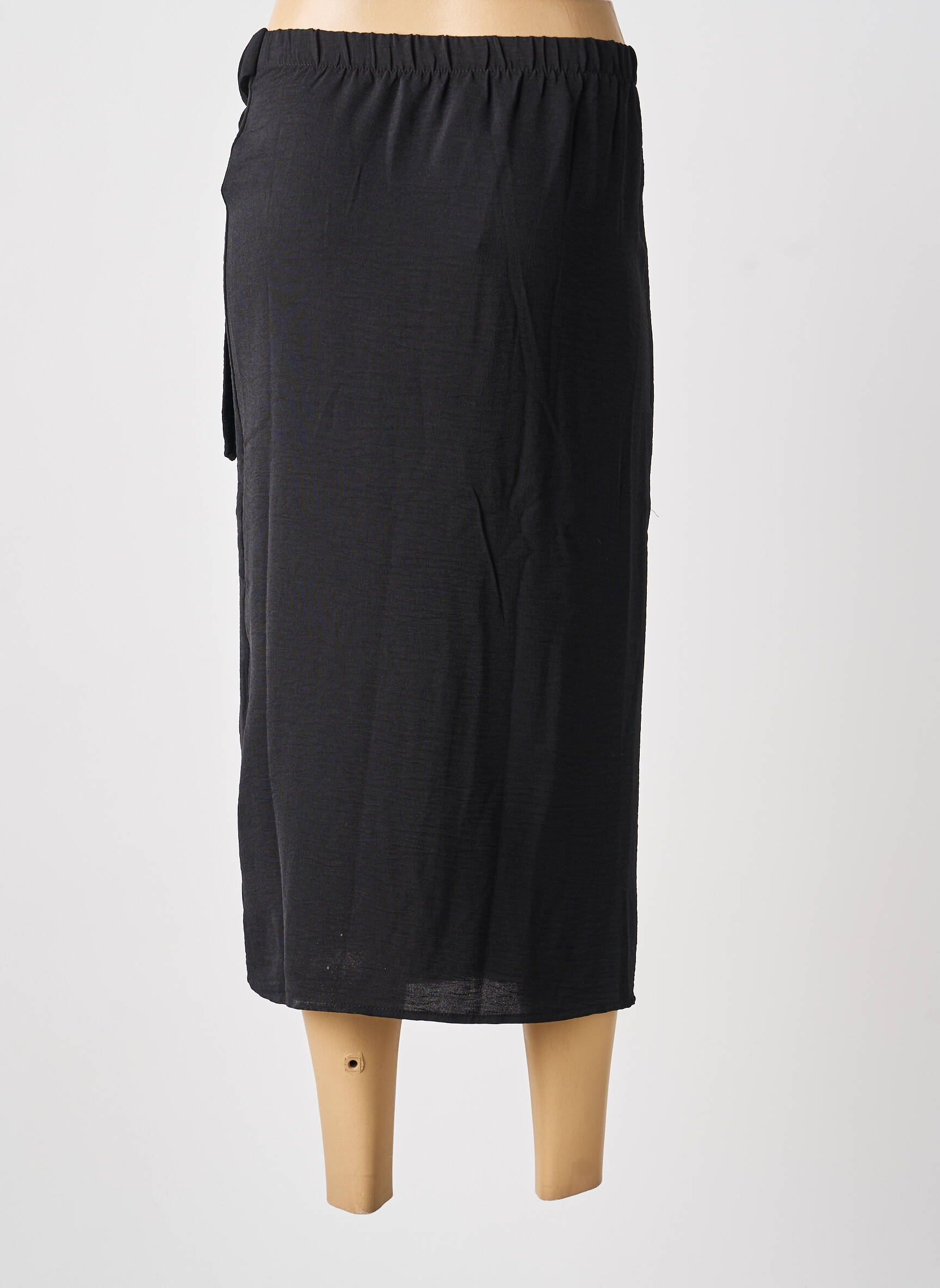 Jupe mi-longue taille normale noir TIFFOSI femme