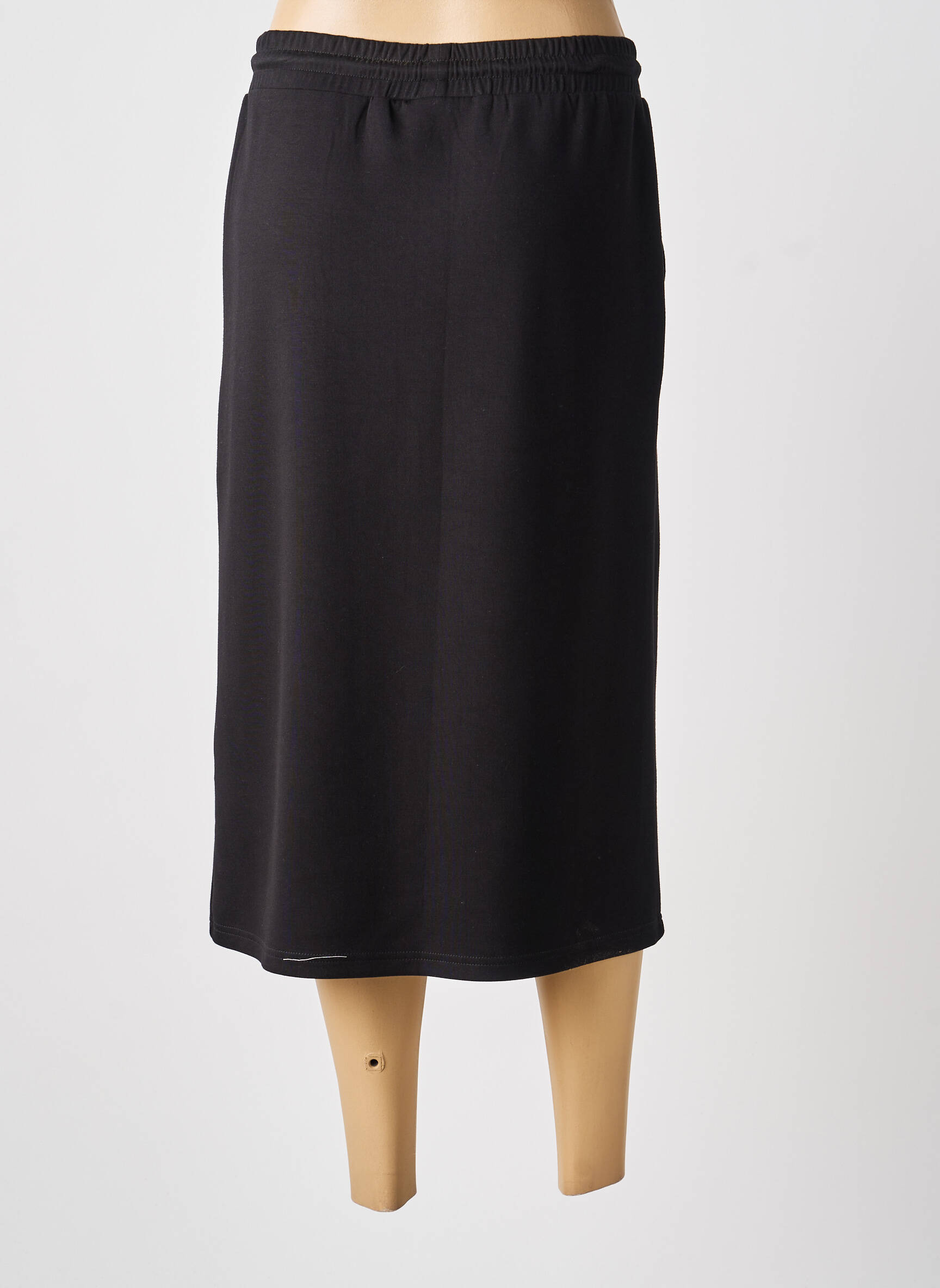 Jupe mi-longue stretch noir BROADWAY femme