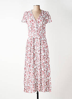 Robe longue manches courtes manches courtes rouge C'EST BEAU LA VIE femme
