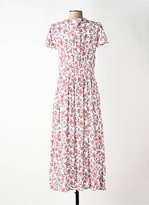 Robe longue manches courtes manches courtes rouge C'EST BEAU LA VIE femme
