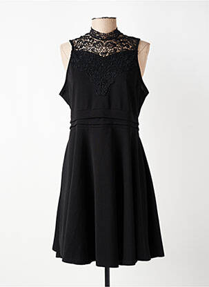 Robe mi-longue sans manche sans manche noir JOLIFLY & JUSTINE Y femme