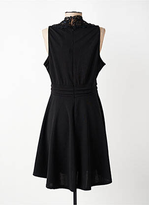 Robe mi-longue sans manche sans manche noir JOLIFLY & JUSTINE Y femme