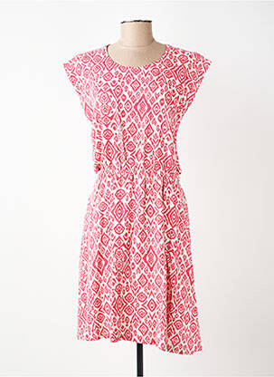 Robe mi-longue sans manche sans manche rose ICHI femme