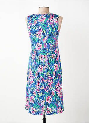 Robe mi-longue sans manche sans manche bleu MORGAN femme